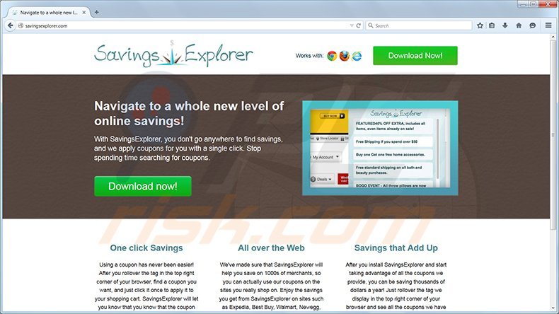 Savings Explorer adware