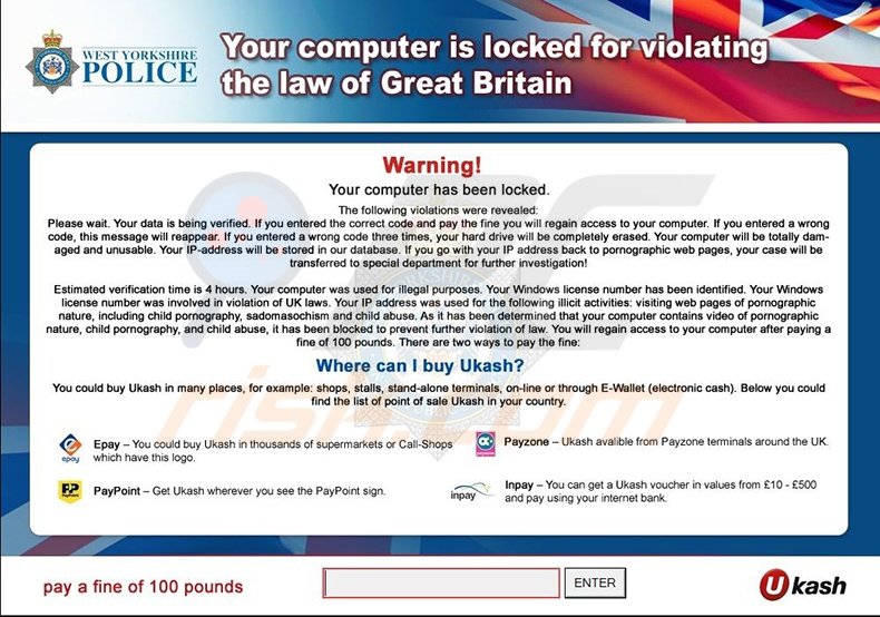 West Yorkshire Police ransomware