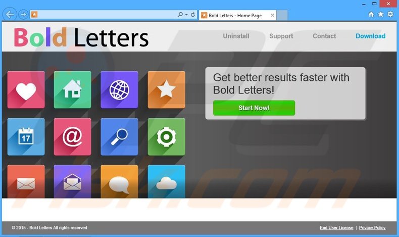Bold Letters adware