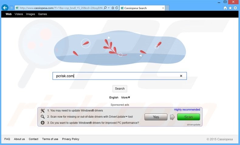 cassiopesa.com browser hijacker