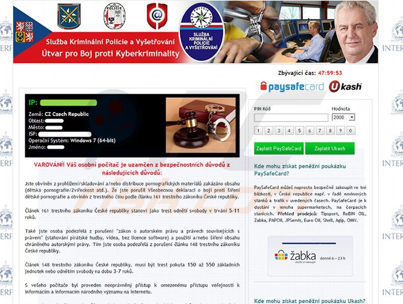 Ceske Republik Police ransomware virus
