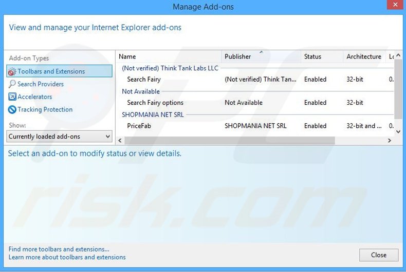 Removing LittleApp Suggestor ads from Internet Explorer step 2