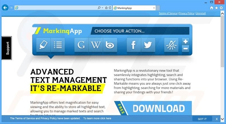 MarkingApp adware