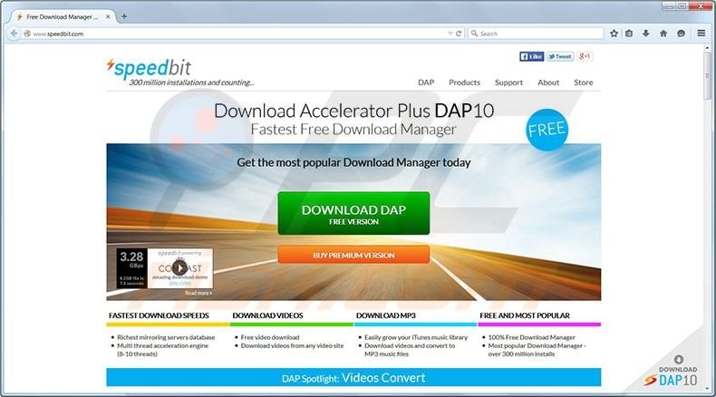 Speedbit redirect page