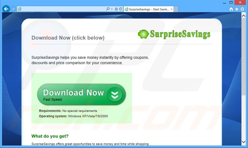 SurpriseSavings adware