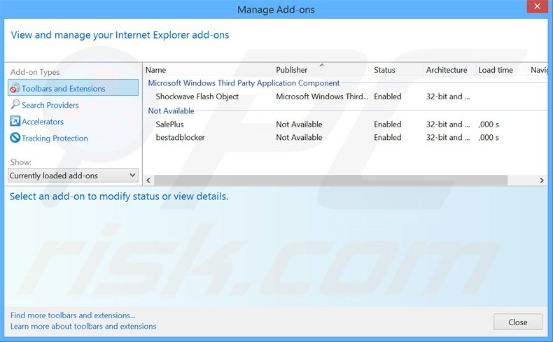 Removing System-Checker ads from Internet Explorer step 2