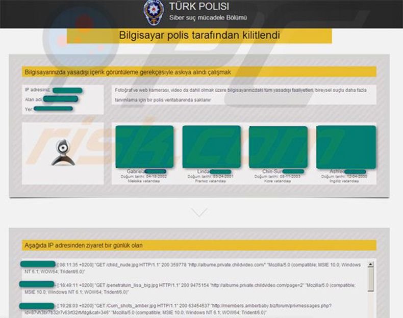 Turk polisi virus (revoyem or dirtydecrypt)