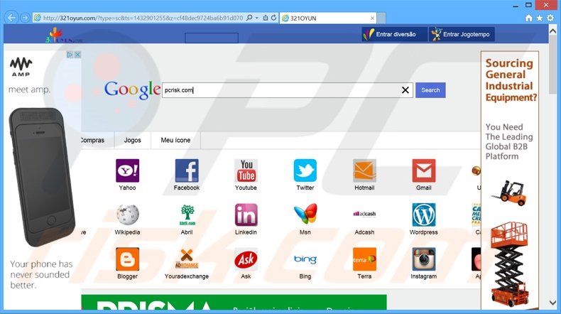321oyun.com browser hijacker