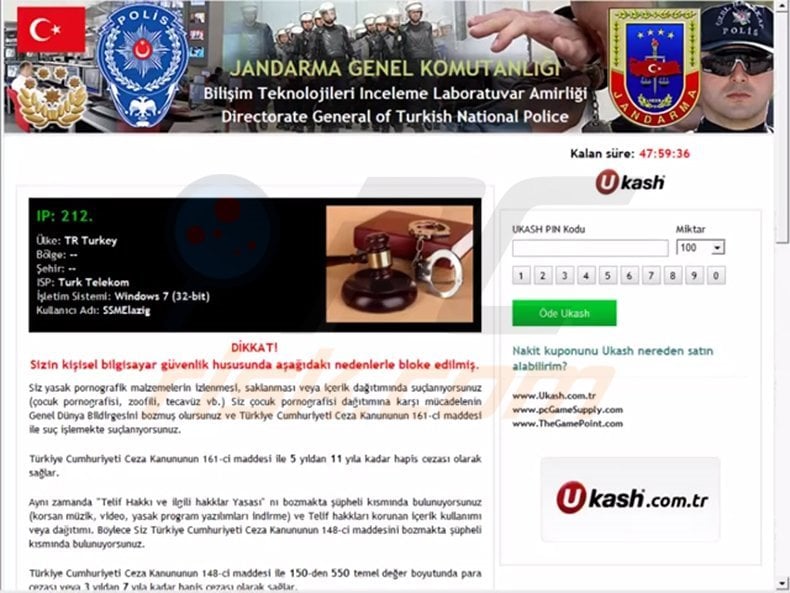 Jandarma Genel Komutanlığı virus