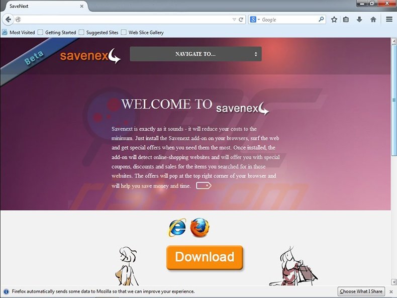 Savenext adware