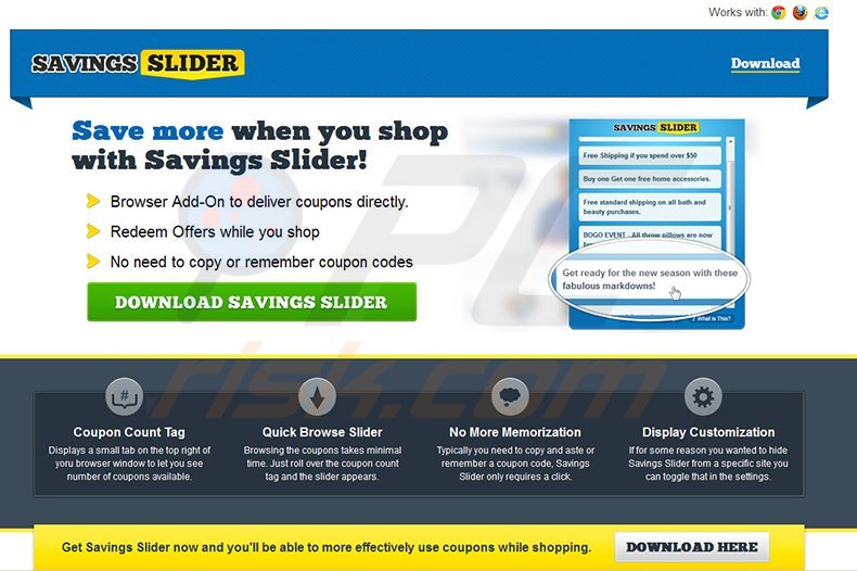 savingsslider adware