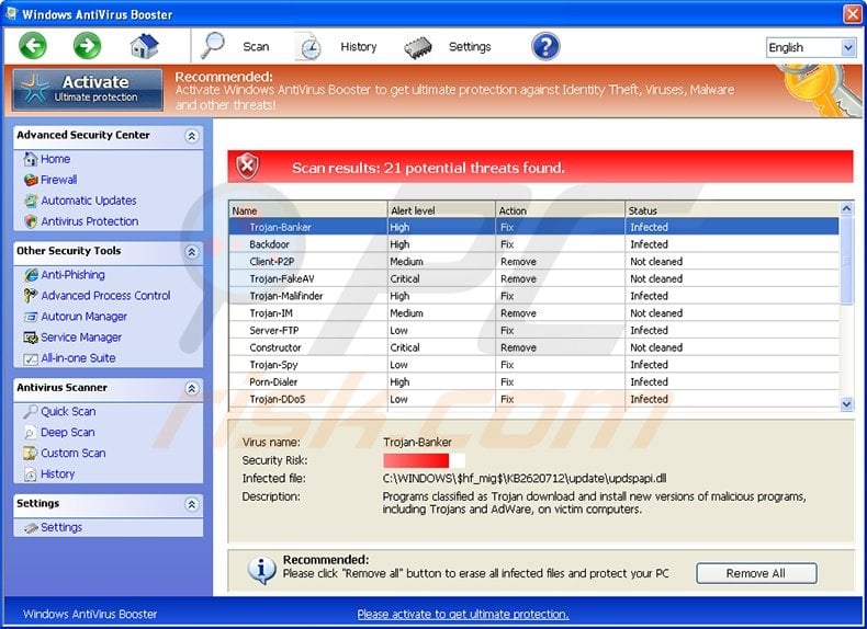 Windows Antivirus Booster