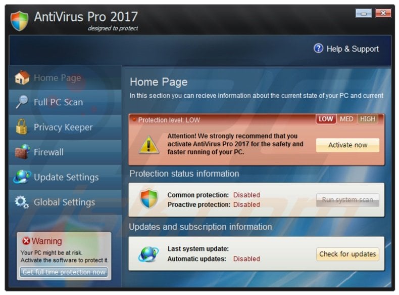 your computer is infected antivirus pro
