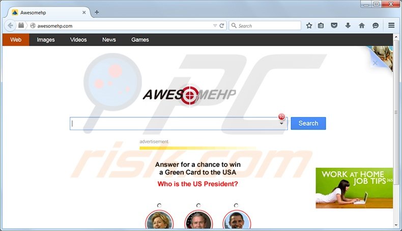 Awesomehp.com virus