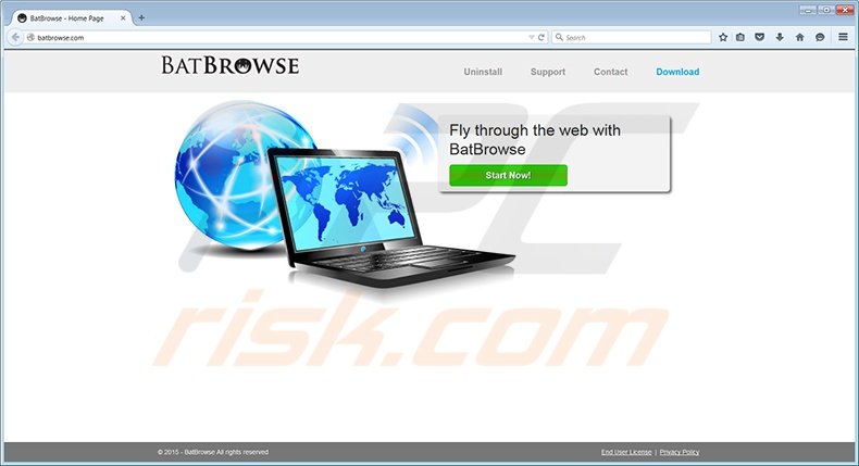 BatBrowse virus homepage