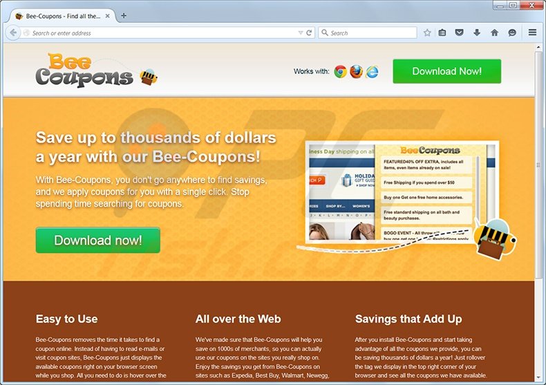Bee-Coupons adware