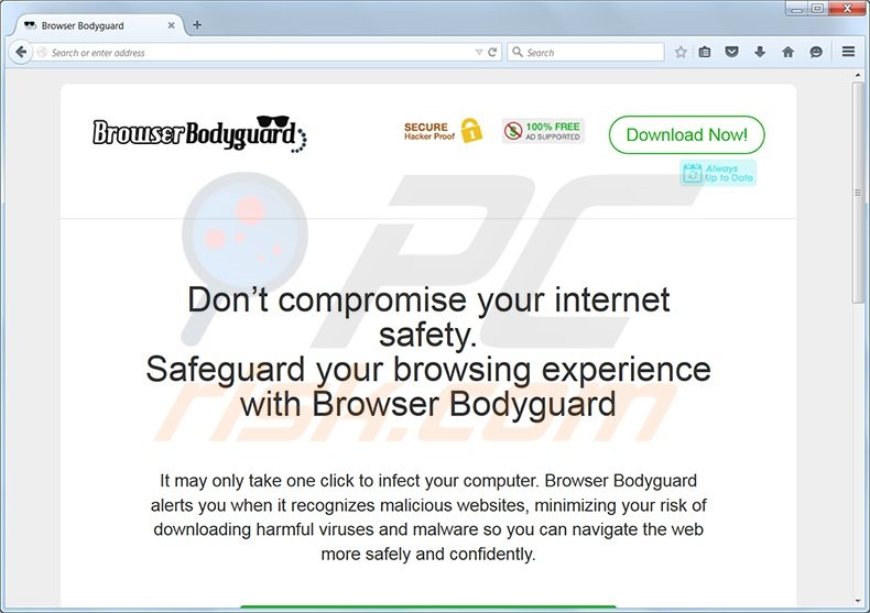 browserbodyguard-virus-homepage