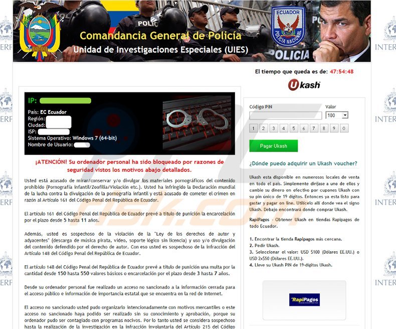 Comandancia General de Policía virus