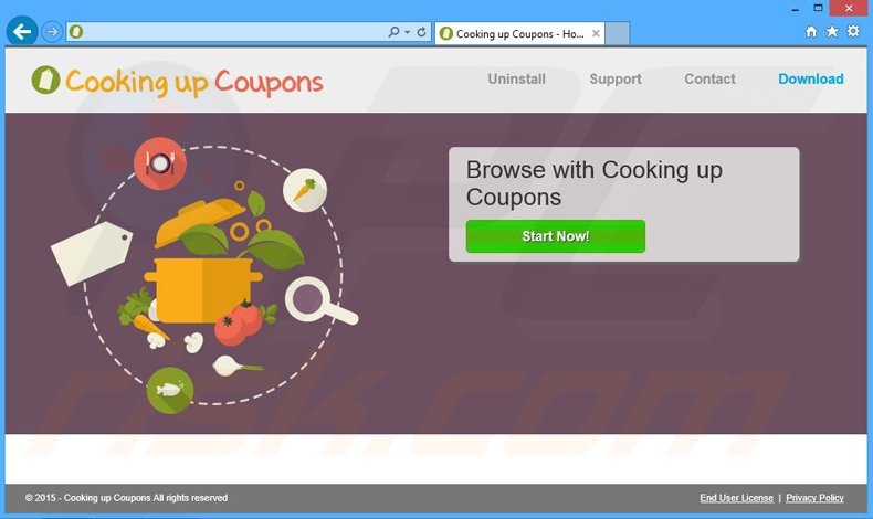 Cooking up Coupons adware