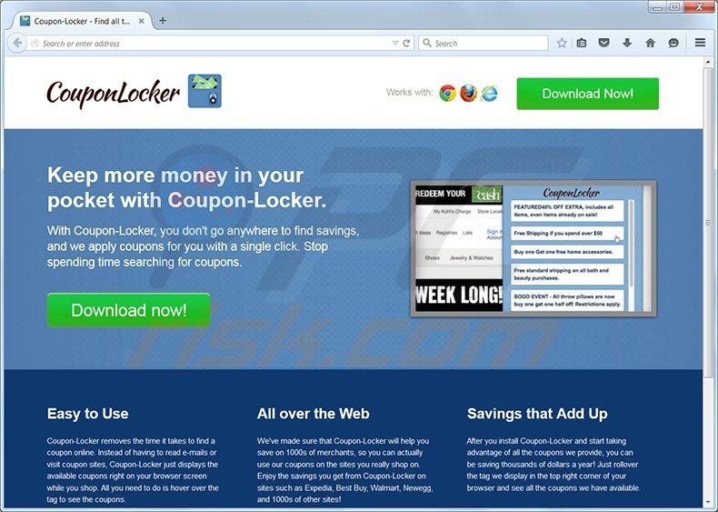 Coupon-Locker adware
