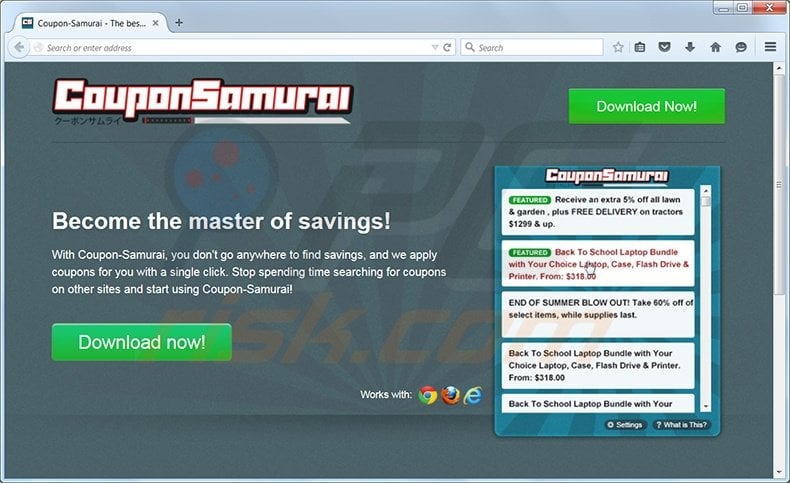 Coupon-Samurai adware