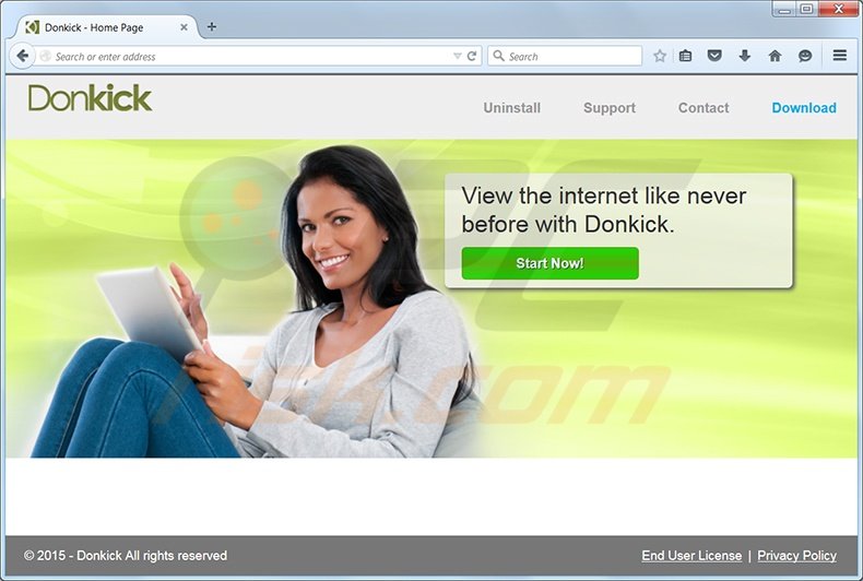 donkick virus homepage