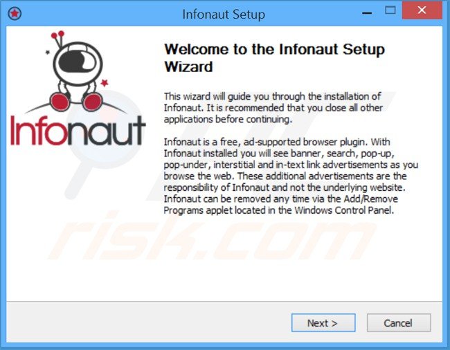 infonaut adware installer setup