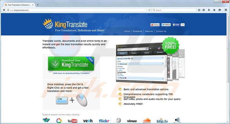 King Translate - potentially unwanted application