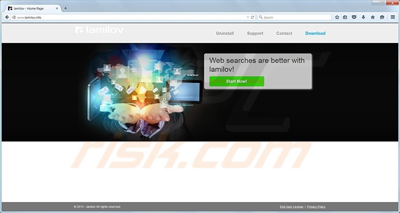 Lamilov virus homepage