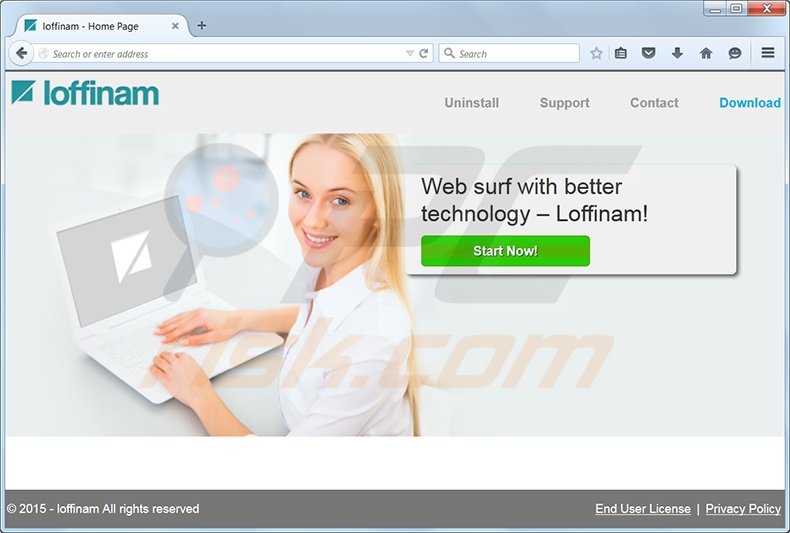 loffinam advertisements generating adware