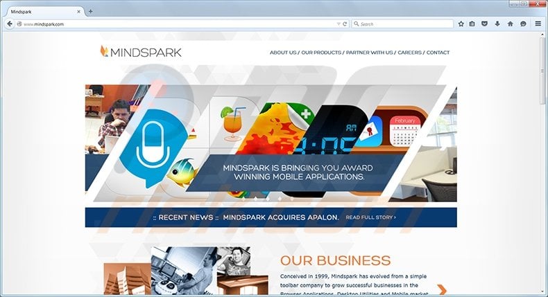 Mindspark homepage