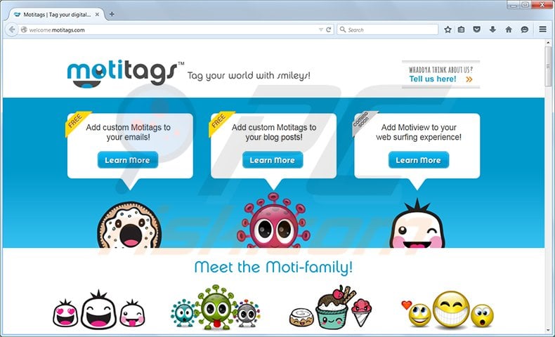 Motitags toolbar
