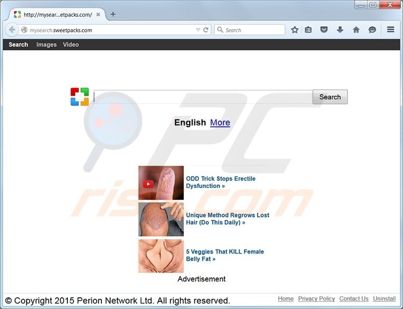 Mysearch.sweetpacks.com redirect virus