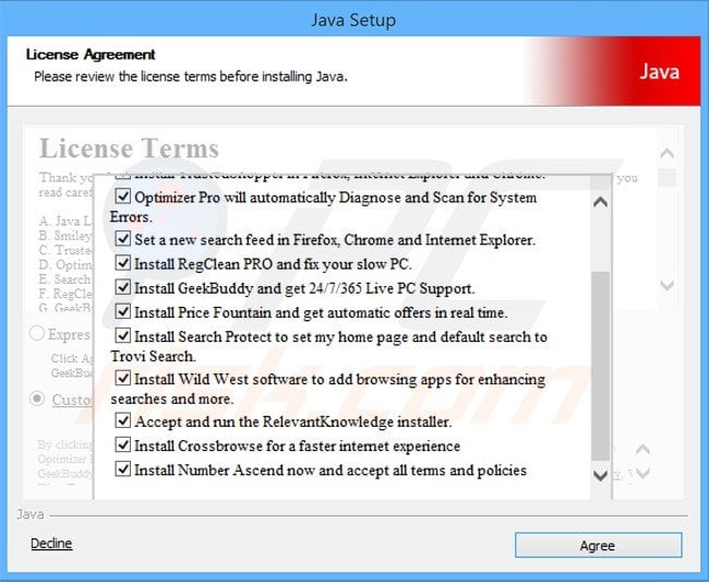 number ascend adware installer