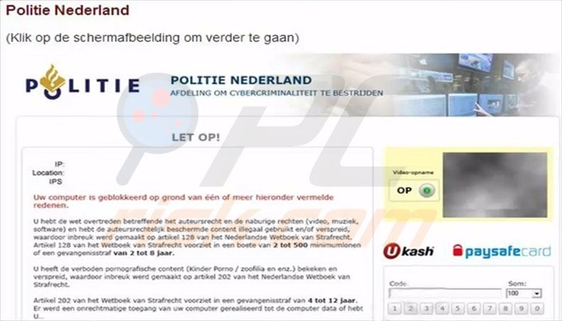 Cybercrime Nederland Polite Virus