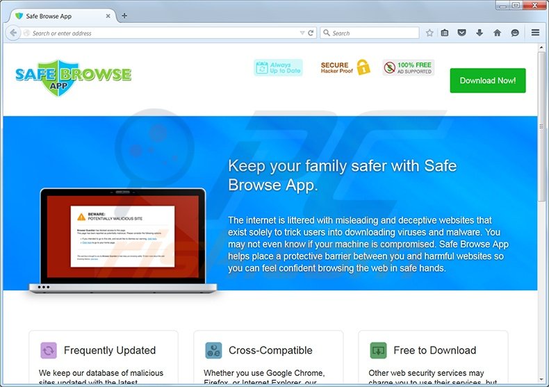 Safe Browse App adware