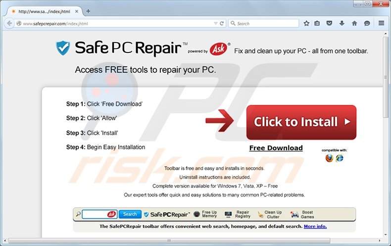 SafePcRepair Toolbar