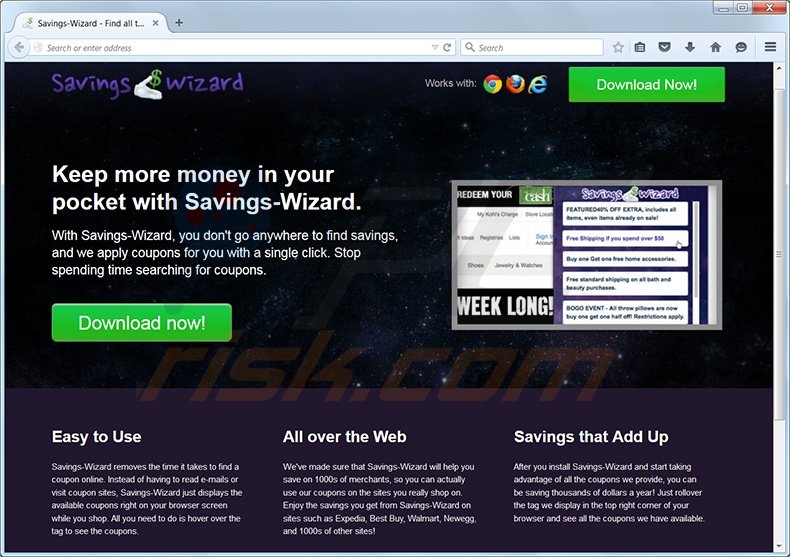 Savings-Wizard adware