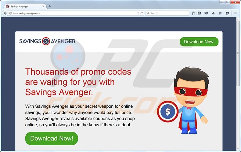 Savings Avenger virus