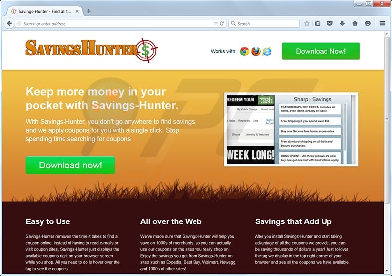 Savings-Hunter adware