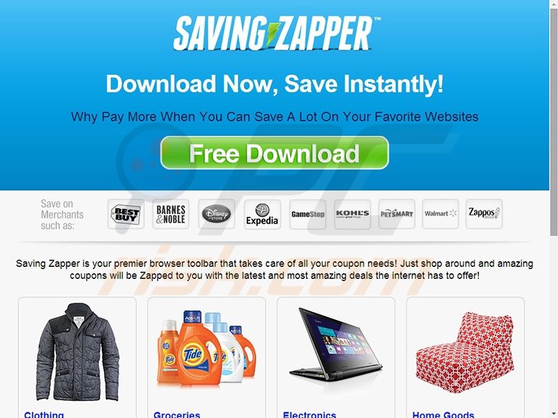 Saving Zapper adware