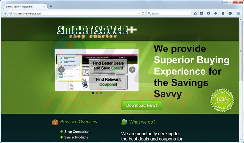 smart-saverplus-virus-homepage