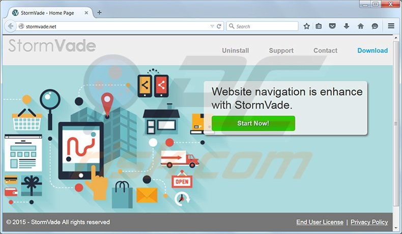 stormvade adware