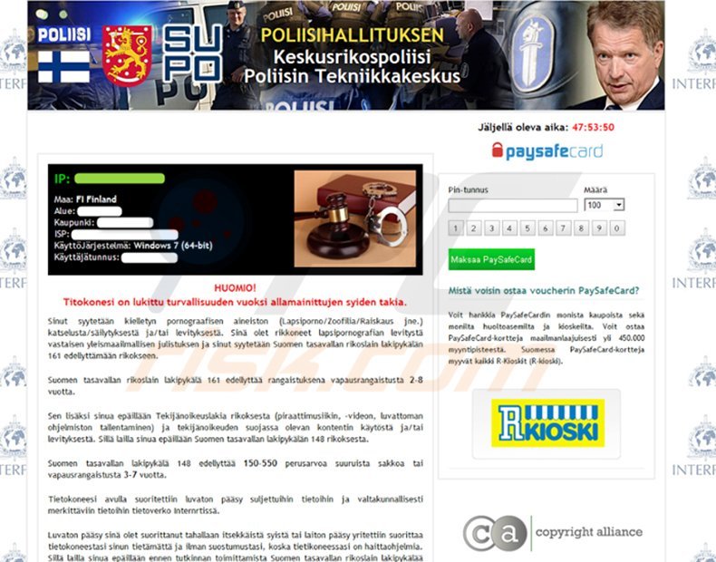 POLIISI Tietoverkkorikos Tutkinnan Yksikkö virus