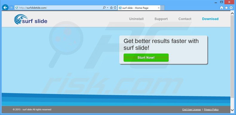 surf slide adware
