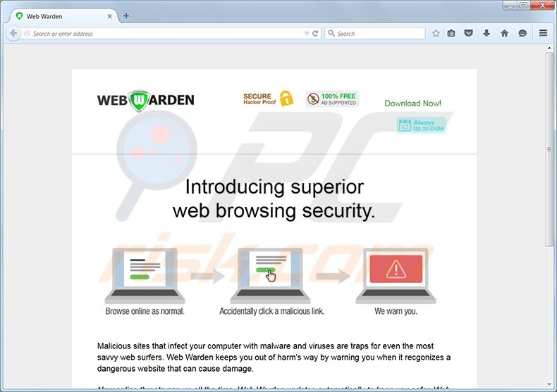 Web Warden adware