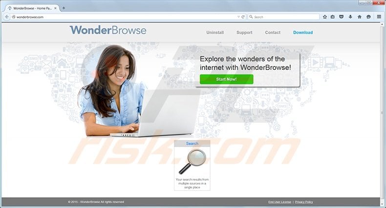 WonderBrowse ads and deals