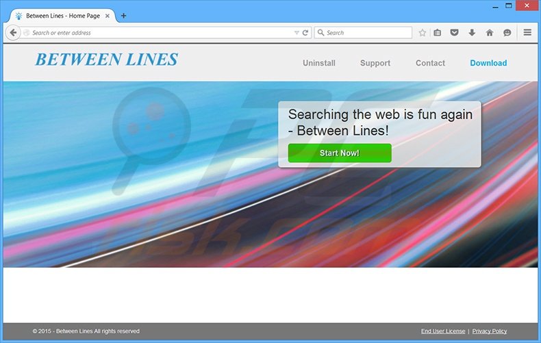 Between Lines adware