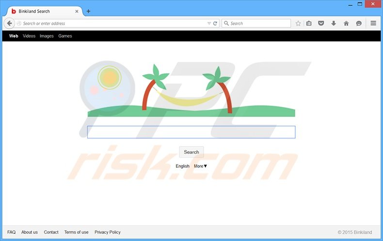 binkiland.com browser hijacker