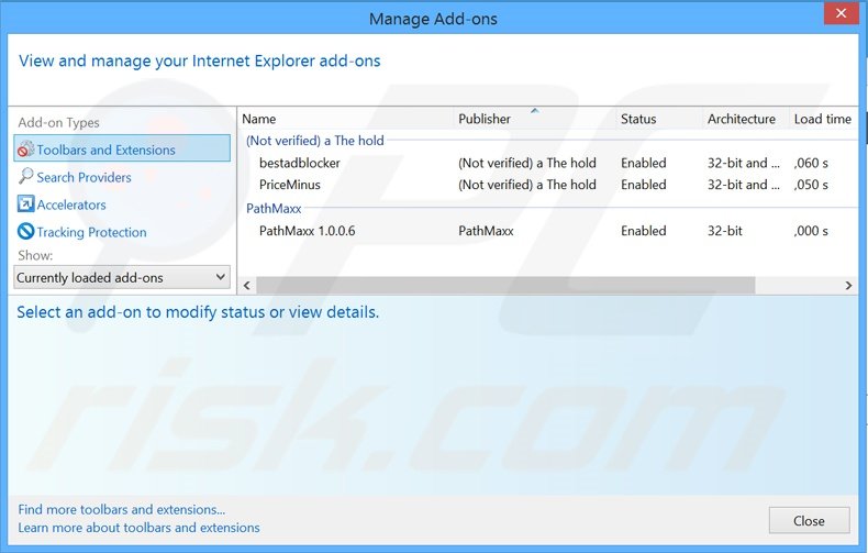 Removing boxo-search.com related Internet Explorer extensions